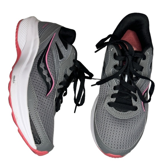 Saucony Shoes - Saucony Cohesion 16 Charcoal Gray Petal Pink shoes athletic sneakers women’s 6 W